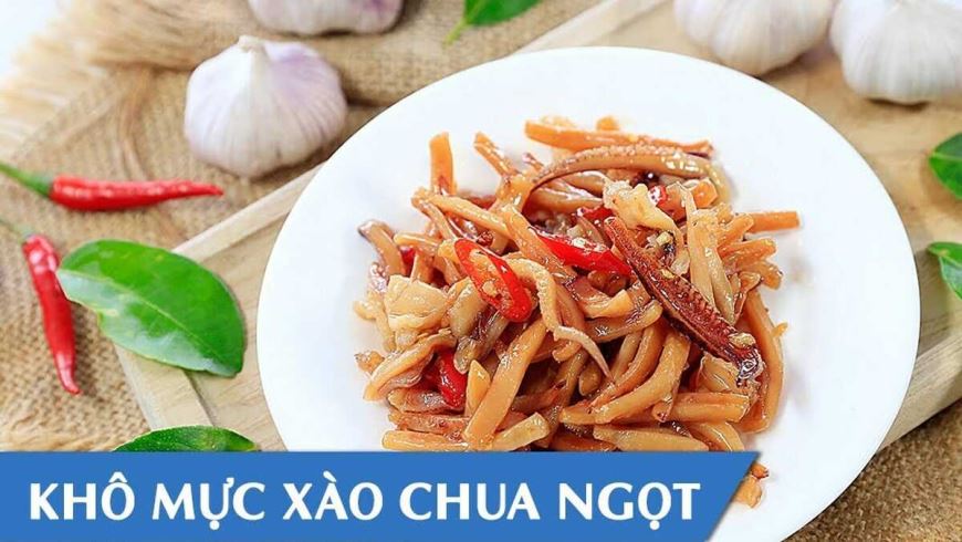 Cách Làm Mực Khô Xào Chua Ngọt Ngon Chuẩn Vị Tại Nhà