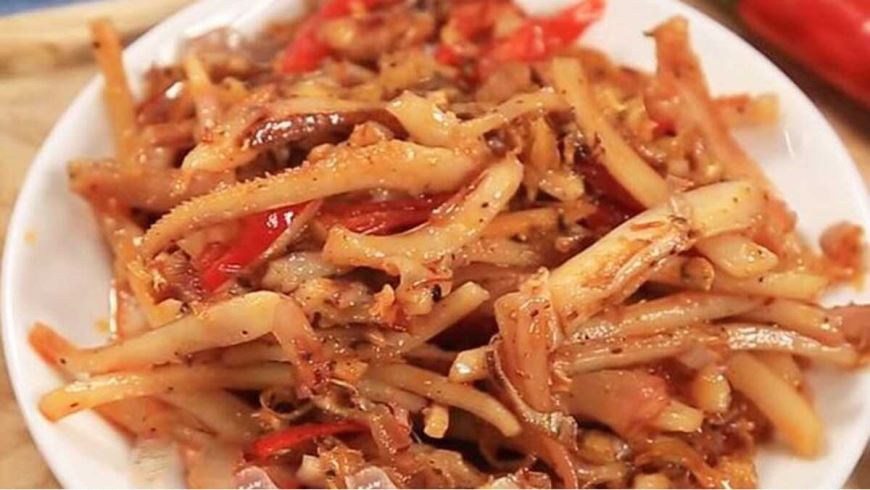 Cách làm mực khô xào sả ớt ngon cay đậm vị – món nhậu lý tưởng dễ làm tại nhà